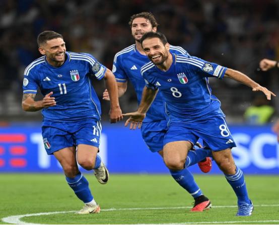 意大利队取得胜利，提升在欧洲预选赛排名