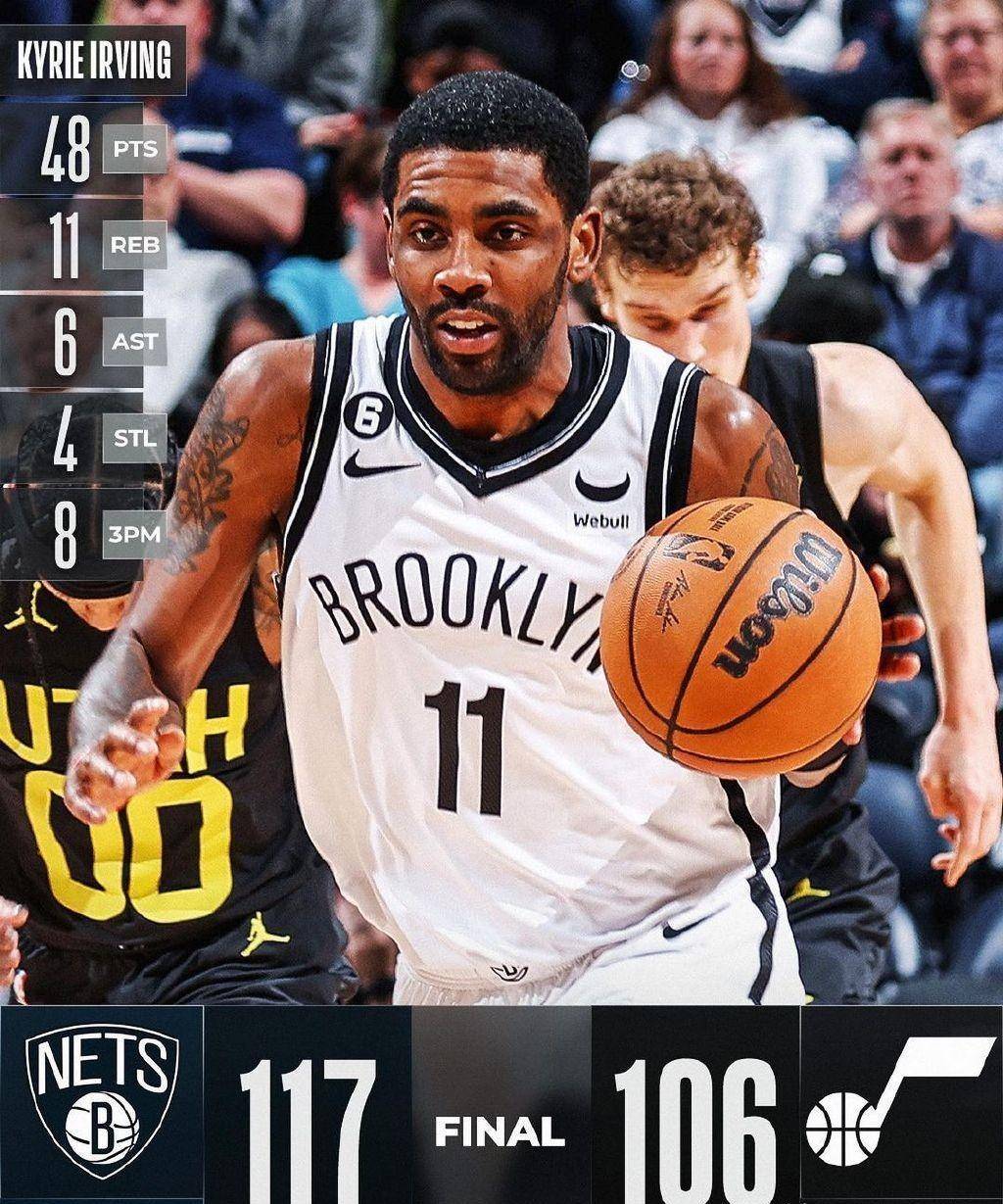 开云体育APP下载-篮网客场大胜爵士，欧文独得35分